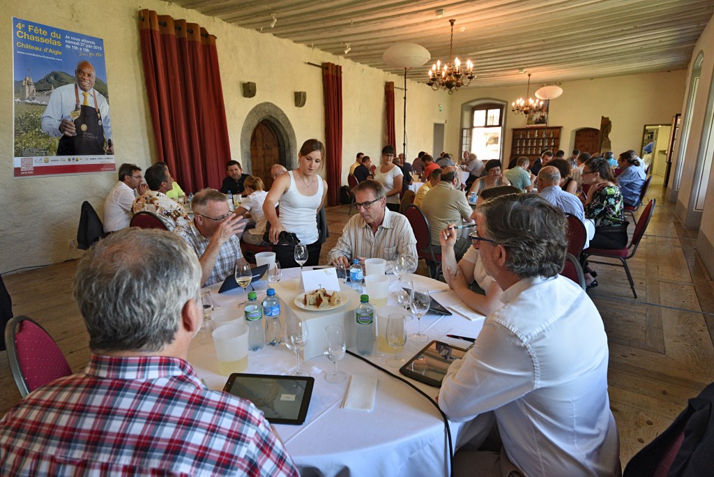 Aigle le 06 juin 2015 Château d'Aigle Mondial du Chasselas Jury de dégustation ©2015,studio edouard curchod, tous droits réservés