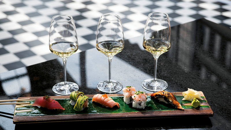 Sushi und Chasselas food pairing